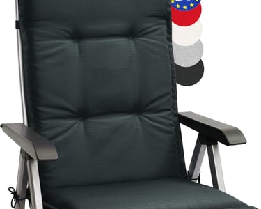 a chair with a european flag on it