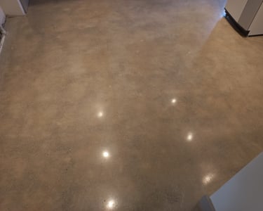 Polished concrete floor