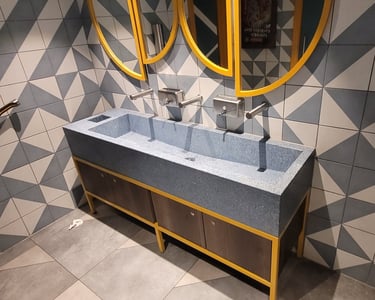 Polishec concrete sink