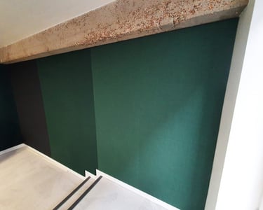 Akustinės audinio įtempimo sistemos DECOSONA su spaudiniu ir be spaudinio