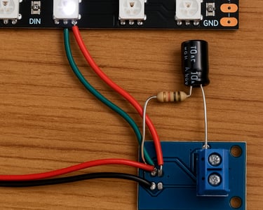 a close up of a circuit board with a circuiter and a circuiter