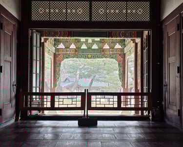 View from building entrance