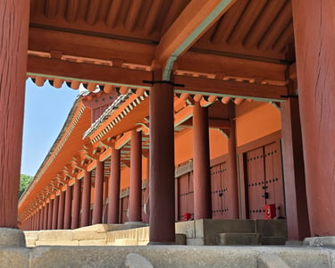 Side view of Jeongjeon, the main hall