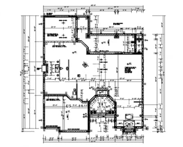 Example of a structural drawing used for permit submission