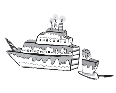 Cruise Ship Kid Cake