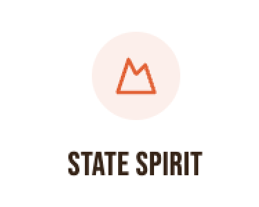 a mountaintop with a mountain in the background