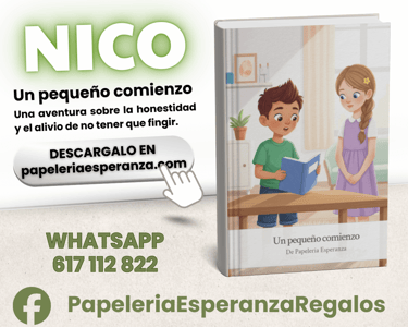 Libro infantil Nico: Un pequeño comienzo sobre honestidad disponible en Papelería Esperanza.