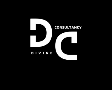 a black and white logo with the letter d and the letter d