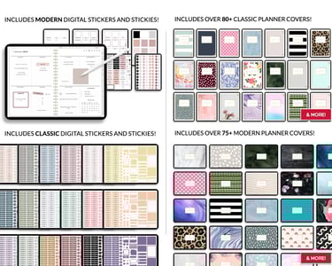 Digital Planner 2025: All in one digital planner for Productivity customization
