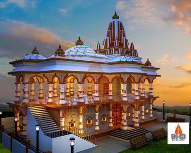 Elegant and spiritual temple from BMB TEMPLE CONSTRUCTION 
