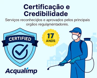 DEDETIZADORA ACQUALIMP, DESRATIZAÇÃO, CUPINS, BARATAS