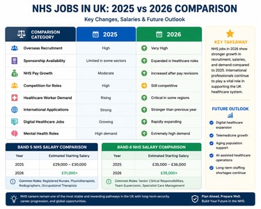 NHS Salary Comparison in 2025 and 2026
