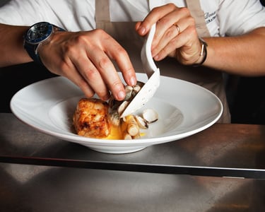 dressage en cuisine restaurant terre de mistral-thierry le moel photographe