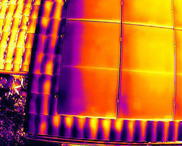 Drone thermographie panneaux solaires