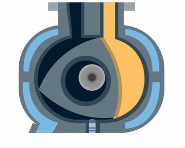 a train engine engine with a yellow and blue engine