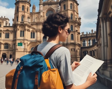 A flyer titled 'College 101' outlines an event about college planning, featuring icons for exploration, application, funding, and going to college. It includes details of a free online event occurring from September 20-23, 2021, from 6:00 to 7:30 PM ET, and lists several partner organizations at the bottom.