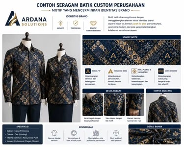 contoh motif seragam batik custom