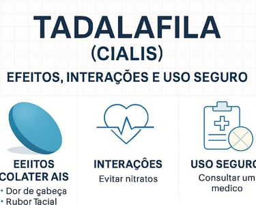 "Diagrama explicando o mecanismo de ação da tadalafila para disfunção erétil e hipertensão pulmonar 