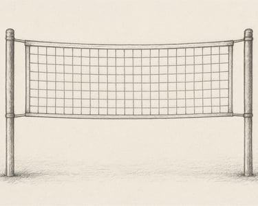 Imagen de referencia de postes de voleibol