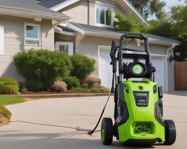 A hand wearing a black watch with an orange accent reaches for a product box labeled 'Voltme,' featuring images and descriptions of a charging device. The box has a gray and yellow color scheme and rests on a plain white surface, casting a shadow.