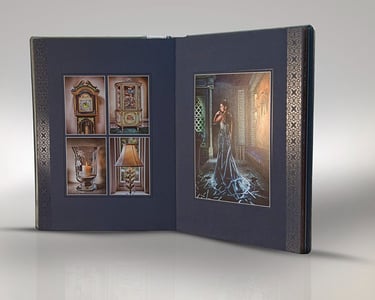 Henrickphoto presentation de livre album photo avec page de vernis digital