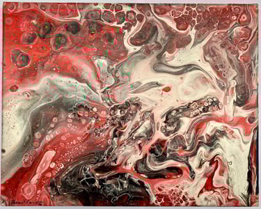 Toile tableau lampe Ligne couleurs maxime Risbourque