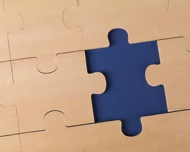 Missing puzzle piece representing gaps in distributor network and sales channel development