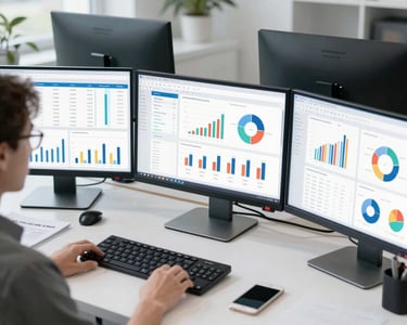 A clean, modern graphic showing four colorful icons arranged in a row, each representing a distinct group of people.