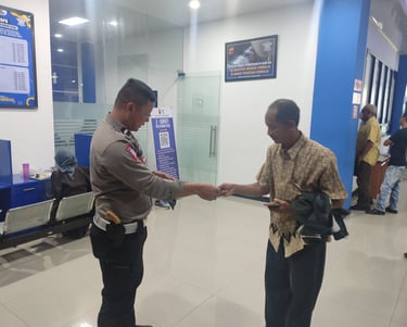 penyerahan sim di satpas polres bogor