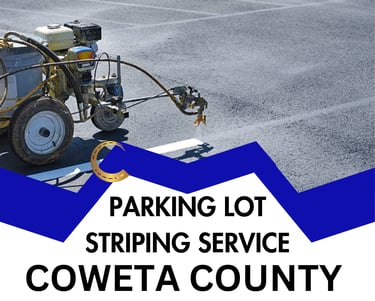 Parking Lot Line Painting in Coweta County, Georgia