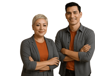 Um homem e uma mulher empresa decoralle.com