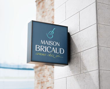 Logo - Identité visuelle - Laurent Bricaud - Restaurant Maison Bricaud- Amy Atelier Graphique