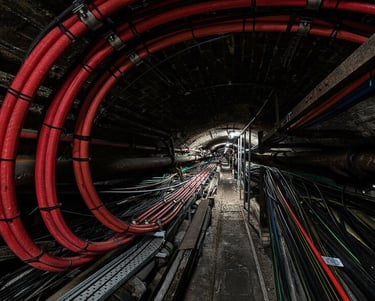 London Underground 11kV cables installed through cable tunnel