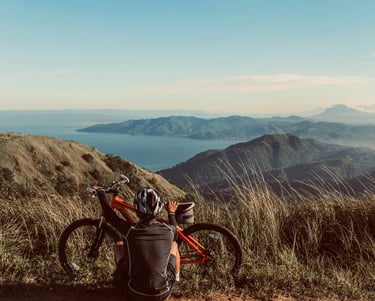 Vélo de chez Only Bikes dans la nature.