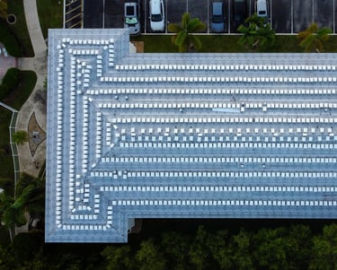 Drone Image of Roofing in Fort Lauderdale, FL