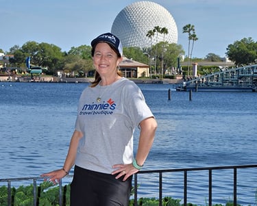 Heather Alto pictured inside EPCOT® at Walt Disney World®.