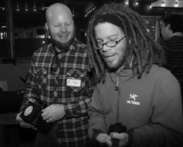 Tyler Faison and Jack Cline at the 1st Annual Lone Star Mixer Mixer in Dallas, TX