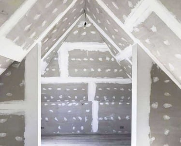 Een zolder in gyproc