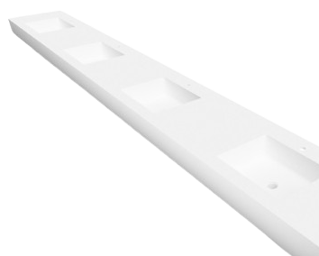 Ok solid surfac Lavabo de vestuarios quirófano 4200 mm