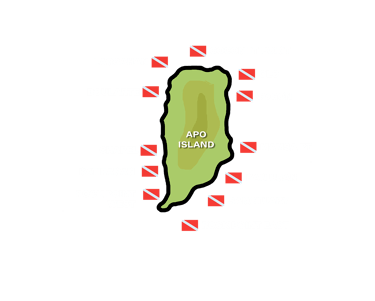 Mapa isla de Apo