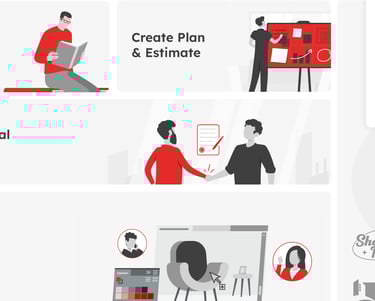 process for projects in lastmillennials studios