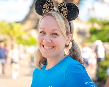 Emily Brisson pictured at Disney's Animal Kingdom® Park.