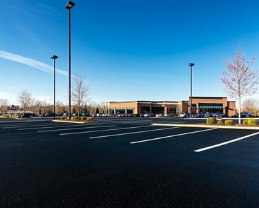 Parking lot sealing and line striping by Chattahoochee Valley Sealcoating