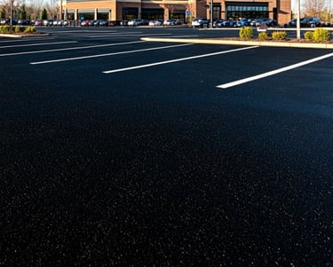 Parking lot sealing and line striping by Chattahoochee Valley Sealcoating