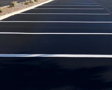 Parking lot management and markings in Auburn