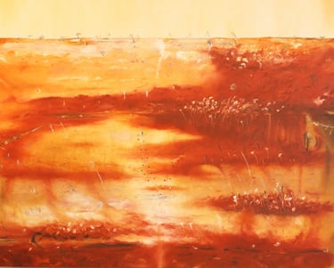 Landscape 11. Oil on canvas. 2023. 122 x 122 cms.