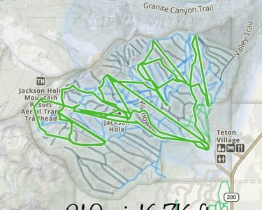Lance track at Jackson Hole