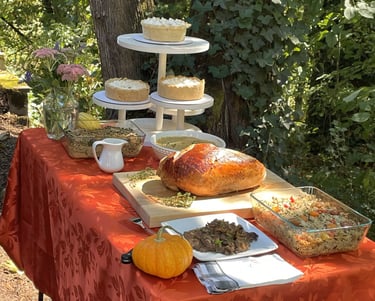 Thanksgiving healthy dinner & sides. gluten-free, dairy-free personal chef Portland Clackamas Oregon