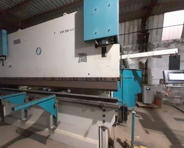 CNC bending machine used for forming trailer chassis and components with accuracy