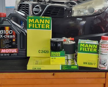 Премиум мал сервис со Mann Filter и Motul масло